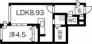 RESIDENCE SHINMEI MARUYAMA【4階】の間取り
