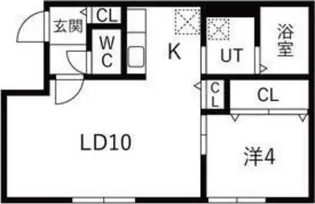 HERO YAMAHANA1【206号室】の間取り