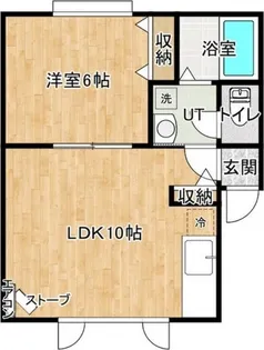 ノースリバー【102号室】の間取り