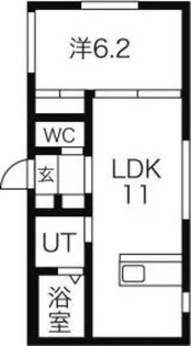 ラ・フォルテS13【3階】の間取り