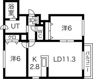 ワンアンドオンリー【4階】の間取り