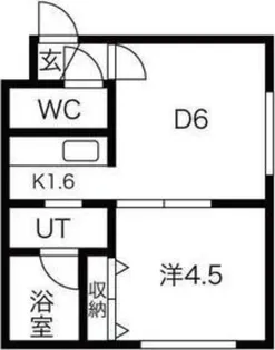 リーフコート二十四軒【3階】の間取り