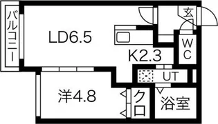 エルプレシア南22条【4階】の間取り