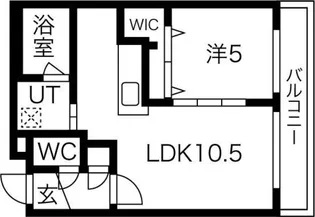 エクセラン琴似 (excellent琴似)【4階】の間取り