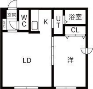 HARUSAKU行啓通 旧ほうしん山鼻【2階】の間取り
