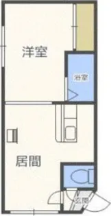 ラフォーレ宮の森【201号室】の間取り