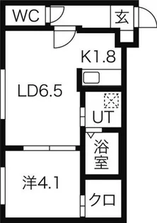 リベルタ桑園【3階】の間取り