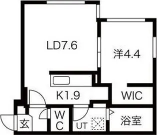 Alivio西町【1階】の間取り