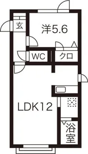 フォーシス中の島II【1階】の間取り