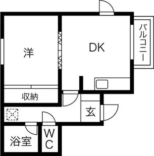 リバーシャトー【106号室】の間取り