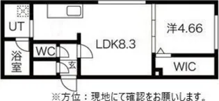 グランドサクセス行啓通【1階】の間取り