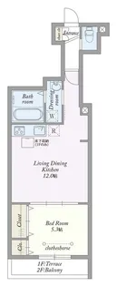 シーグラスコート由比ガ浜【1階】の間取り