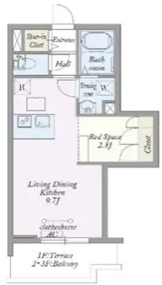 Brezzacitta材木座【2階】の間取り