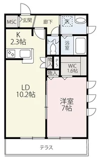 ヴィラ由比ガ浜【1階】の間取り