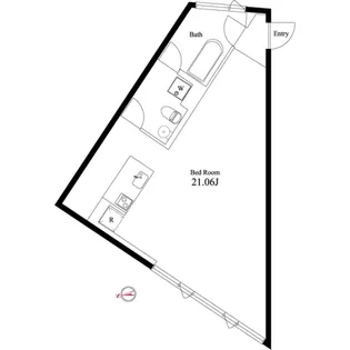 WEEKEND HOUSE ALLEY【1階】の間取り