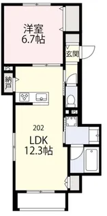 VILLA COAST.Ⅱ【2階】の間取り