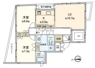 ブリーゼ由比ガ浜【2階】の間取り
