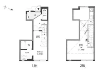 神奈川県逗子市新宿4丁目【テラスハウス】の間取り