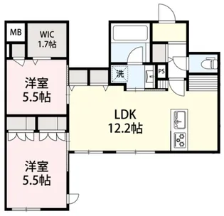 (仮称)鎌倉市台メゾン北棟【1階】の間取り