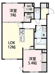 (仮称)鎌倉市台メゾン北棟【1階】の間取り