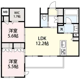 (仮称)鎌倉市台メゾン北棟【3階】の間取り