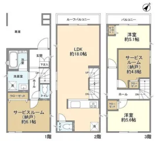 神奈川県鎌倉市腰越3丁目【一戸建】の間取り