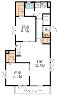 メゾンテラス逗子【3階】の間取り