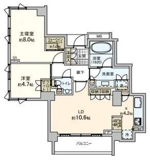 パークコート鎌倉【3階】の間取り