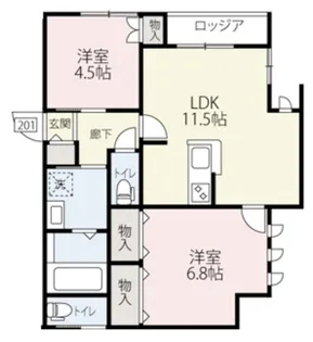 Noble北鎌倉【2階】の間取り
