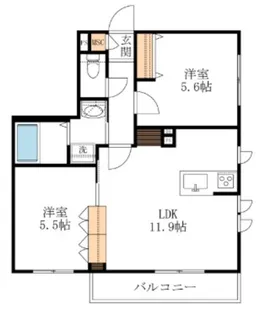 コンフォール北鎌倉【2階】の間取り