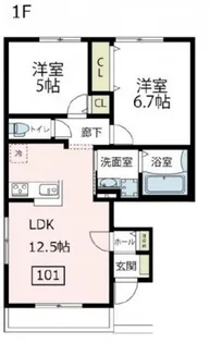 フォリアマーレ【2階】の間取り