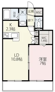 ヴィラ由比ガ浜【1階】の間取り