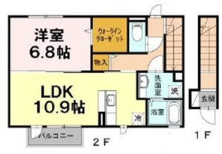 ノア・アン【2階】の間取り
