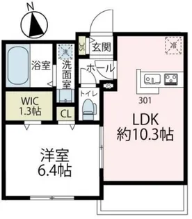 Wealth 由比ガ浜【3階】の間取り