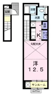 グランツ由比ガ浜【2階】の間取り