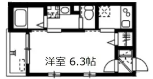 シーグラスコート由比ガ浜【3階】の間取り