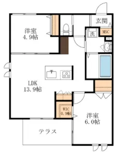 アポロ【1階】の間取り
