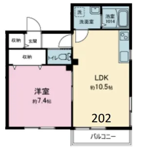 べステージ鎌倉坂ノ下【2階】の間取り