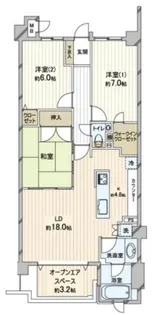 グランシティ湘南海岸マリナージュスクエア【4階】の間取り