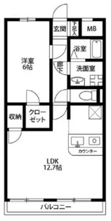 アムール ロンシャン【1階】の間取り