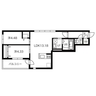 ディオクラシス南6条 (DIOCLASIS南6条)【201号室】の間取り