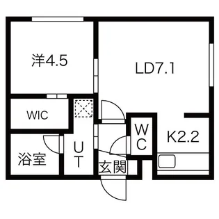 クロスティア南円山【3階】の間取り