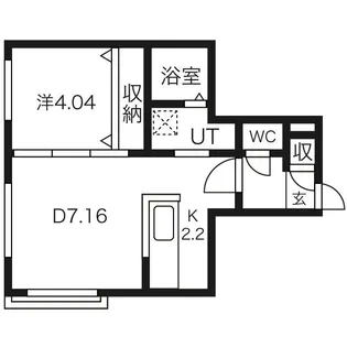 ガーデンハウス菊水【103号室】の間取り