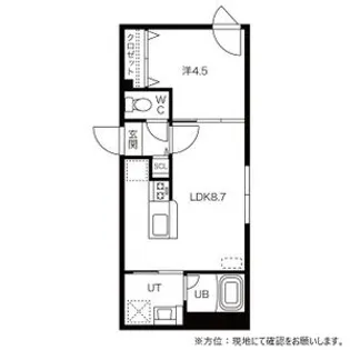 グランドサクセス北6条【4階】の間取り