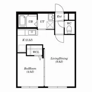 モンテマーレ環状通り【302号室】の間取り