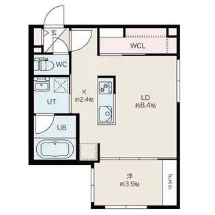 クレアール東札幌【101号室】の間取り