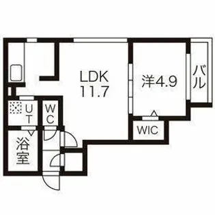 プレオン・ウエスト・ロカ【3階】の間取り