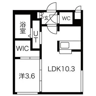 Libra南5条【4階】の間取り