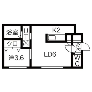 PURE GOLD(ピュアゴールド)【2階】の間取り