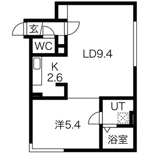 コラージュ琴似【1階】の間取り